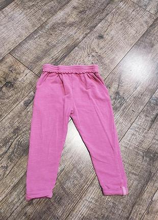 Брюки, джоггеры двунитка шлевки, jojo maman bebe, р. 92-98, 2-3 года, длина 49см