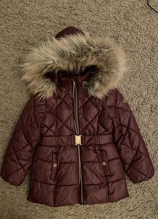 Тепла подовжена  куртка на флісі