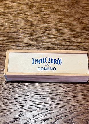 Доміно в деревʼяній коробці виробництва польща