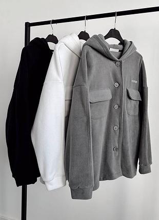 Теплая флисовая рубашка