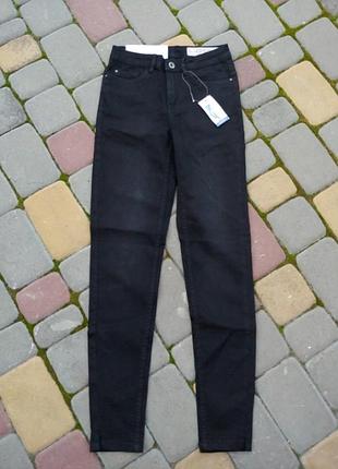 Uk8 eur36 super skinny fit черные джинсы esmara новые