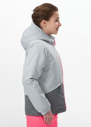 Комплект зимний детский водонепроницаемый color : серый / розовый- size : 12 р 143-150 см