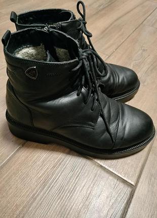 Зимові шкіряні черевики