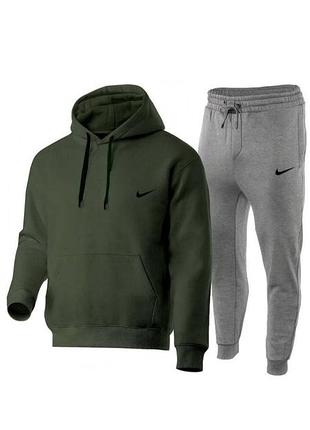 Повсякденний чоловічий зимовий спортивний костюм nike pro на флісі ❄️