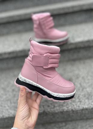 Дутіки на дівчинку зимові черевики сапоги ботинки на девочку зимові сапоги