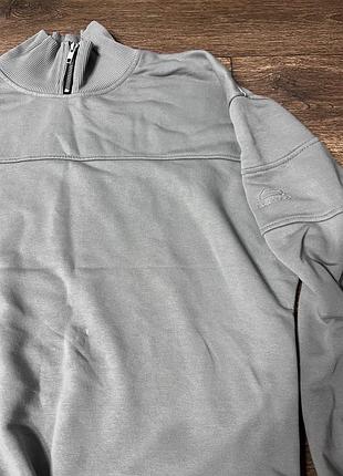 Світшот з молнією сіро оливковий rikky hype