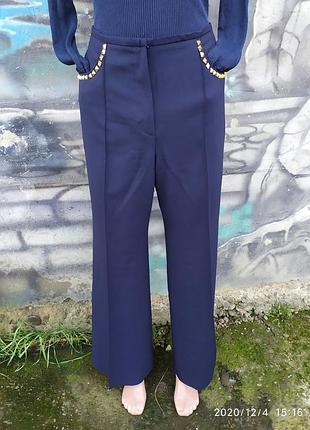 Штаны клёш шерсть высокая посадка georges rech