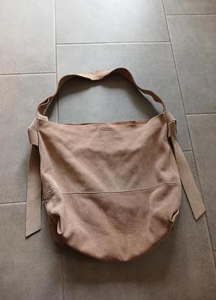 Замшевая стильная сумка