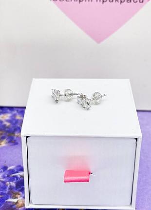 Серебряные серьги "котики"