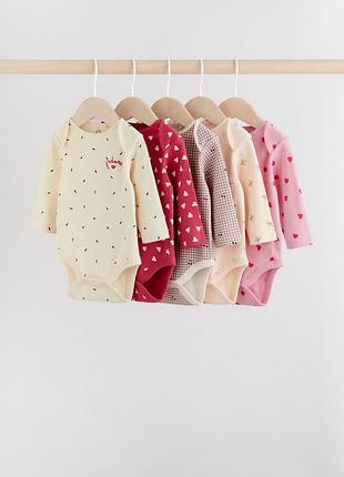 Детские боди с длинным рукавом next(0-3роков)