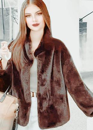Полушубок еко-норка 🔥🔥🔥 + подарунок 🎁