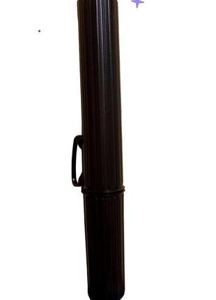 Тубус чёрный пластмассовый