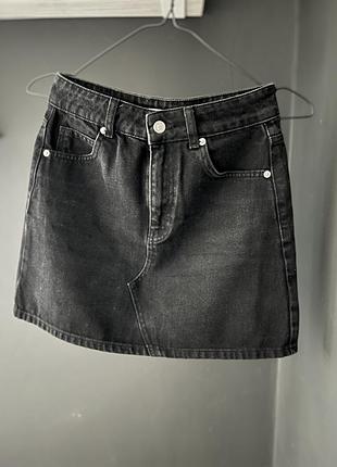 Джинсова міні спідниця top shop