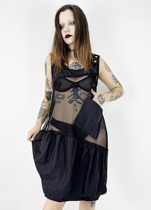 Сукня сітка спідниця балон