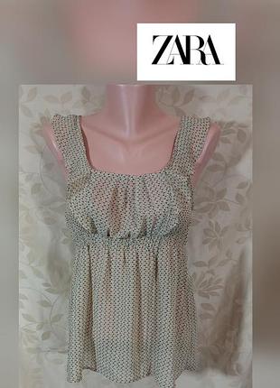 Оригинальный топ zara trf без рукавов  блузка