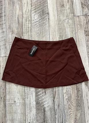 Базова жіноча спідниця boohoo коричневого кольору eur 44