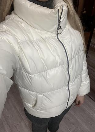 Куртка біла зимова / осіння