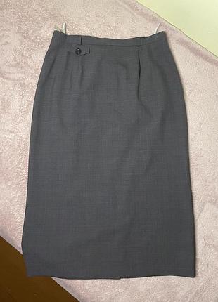 Класична сіра юбка спідниця