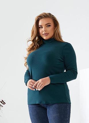 Женская теплая водолазка супер-батал бутылка 56-58, 60-62, 64-66, 68-70