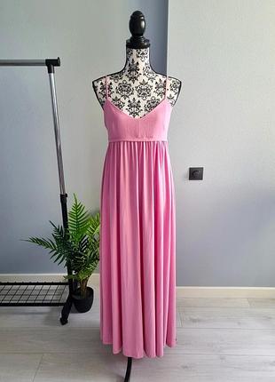 Розовое платье сарафан меди