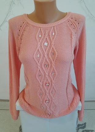 Джемпер рожево- помаранчевого кольору