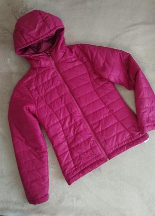 Куртка женская демисезонная quechua, xs-s, с капюшоном, утепленная