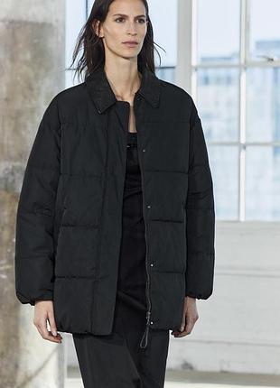 Zara куртка пуховик , м