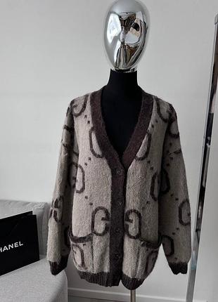 Двусторонний кардиган гуччи премиум сегмента