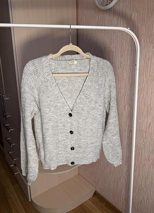 Кардиган жіночий вʼязаний сірий розмір м papaya