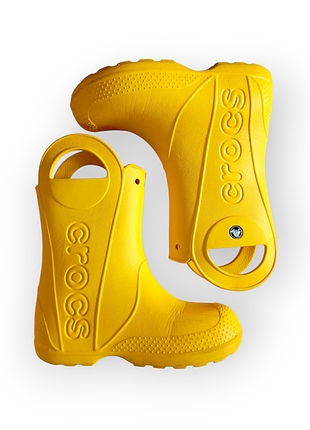 Резиновые сапоги кроксы j1 crocs желтые резиновые сапоги 20 см желтые