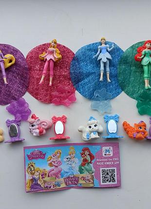 Принцеси діснея та їхні улюбленці , 2015 ,колекція фігурок кіндер