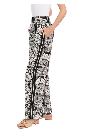 Черно-белые брюки 58-60р