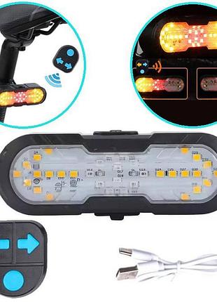 Велофонарь cygm-2229 stop (red+yellow) с сигналом