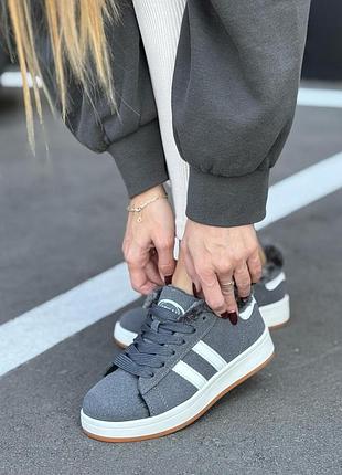 Кросівки жіночі зимові сірі