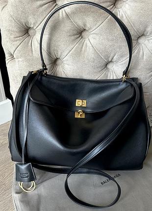 Шкіряна сумка чорна
