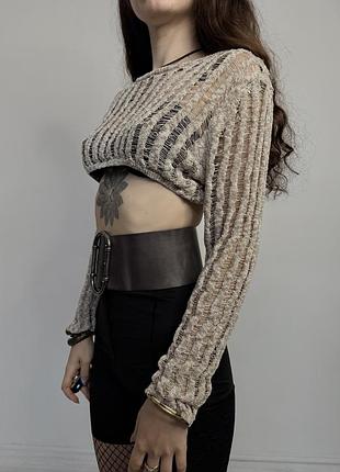 Кроп светр лонгслів