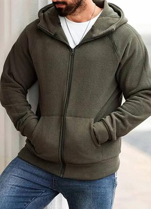 Мужская флисовая кофта на молнии