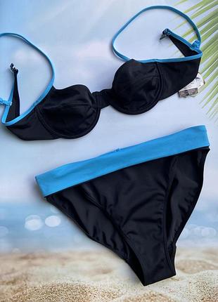 Роздільний купальник чорний чашка b