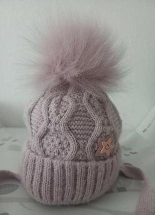 Зимняя шапочка 38 размер