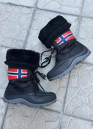 Женские зимние непромокаемые термо сапоги чоботи kimbertex 39p