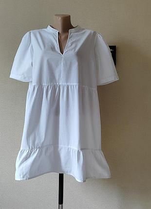 Натуральное белоснежное платье asos