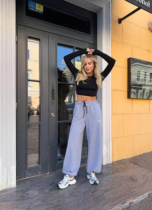 6️⃣5️⃣0️⃣грн трендові спортивні жіночі стильні джогери висока посадка турецький трикотаж