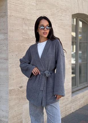 1️⃣0️⃣0️⃣0️⃣грн кардиган жіночий альпака з поясом