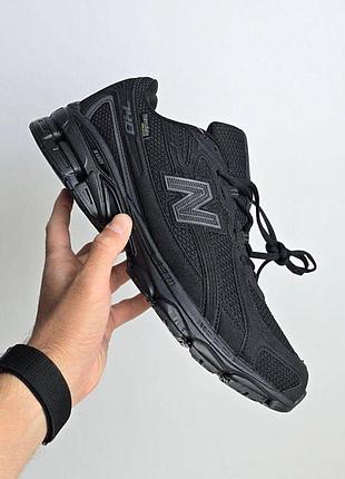 Кросівки нью беланс чорні натуральна шкіра 740 41-46 р. gore-tex