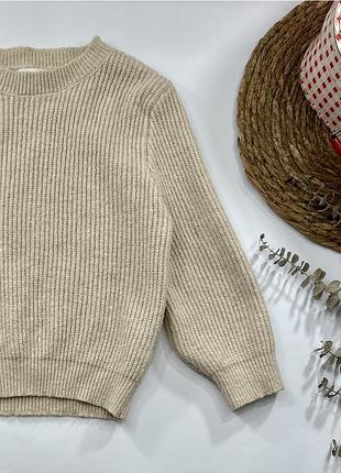 В’язаний молочний светр 4-5 р