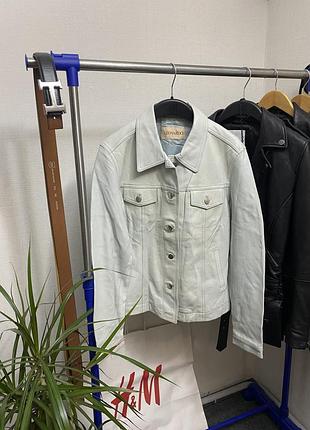 Шкіряна куртка leonardo вінтаж ретро осінь весна кожа