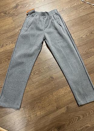 Sale🩵 жіночі штани на флісі нові прямі широкі