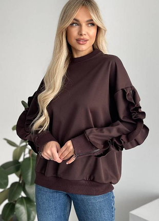 Свитшот оверсайз дайвинг на флисе 42-46 2plgu1450-814rве