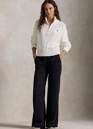 Свитер polo ralph lauren женский молочный кофта джемпер