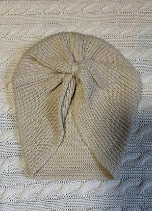 Вʼязана шапка-тюрбан